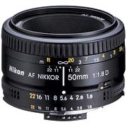 Nikon 50mm f-1.8 lens