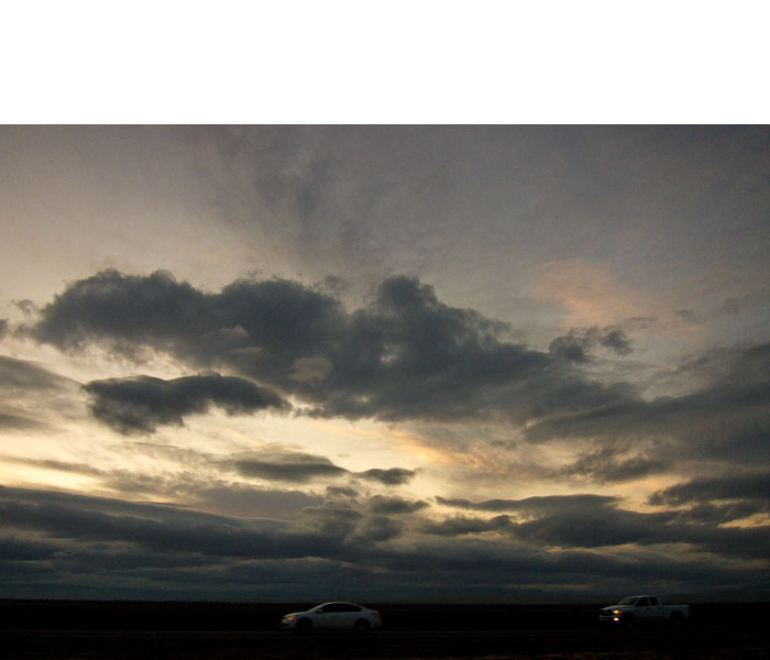 Two Cars at Twilight