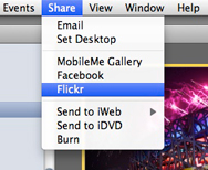 Upload to Flickr from iPhoto