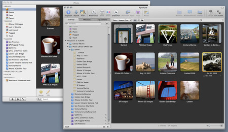 iPhoto 09 and Aperture 3 Libraries after Import to Aperture